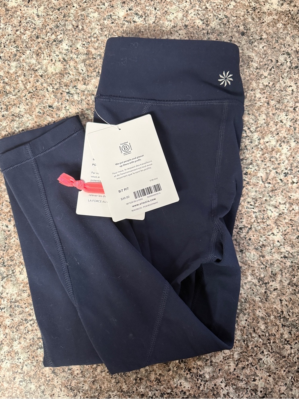 Athleta Navy Girls' Performance Leggings